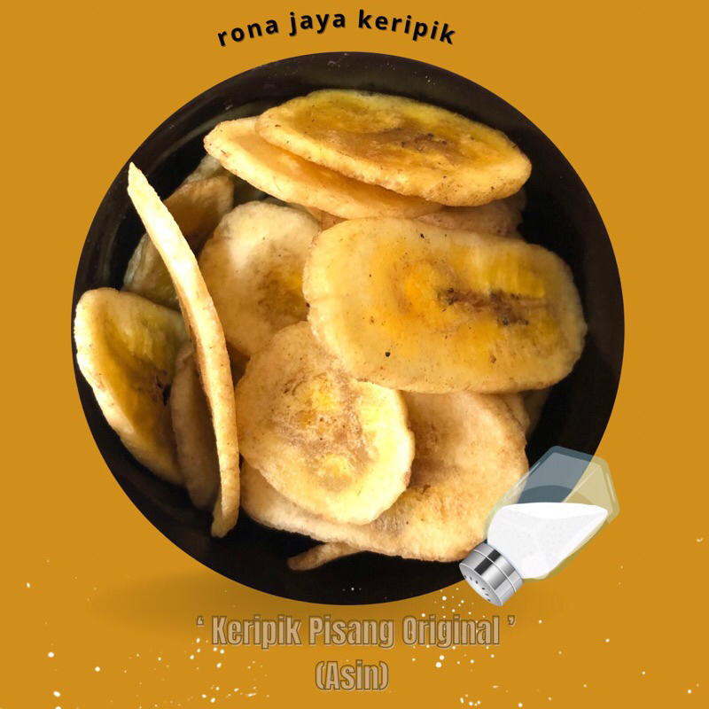 

Keripik Pisang Original Asli Khas Lampung (Asin)