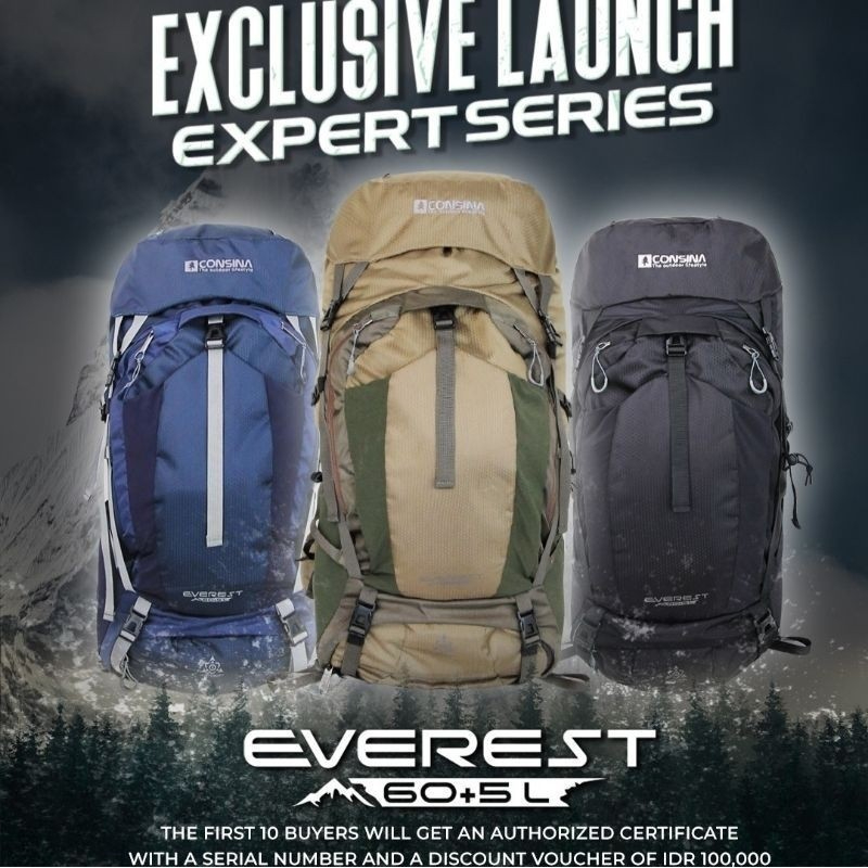 Carrier Everest 60+5L Batch 3 series - Tas Gunung Consina Everest