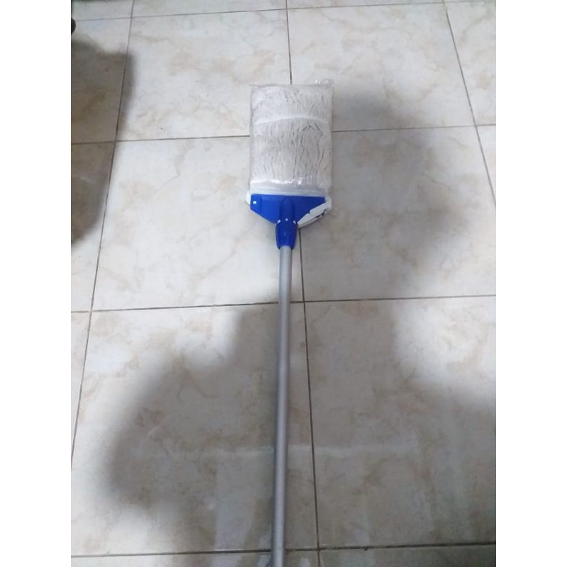 Alat Pel Lantai Alat pel Cotton Mop set cotton alat pel lantai mop set alat pel lantai mopset PUTIH