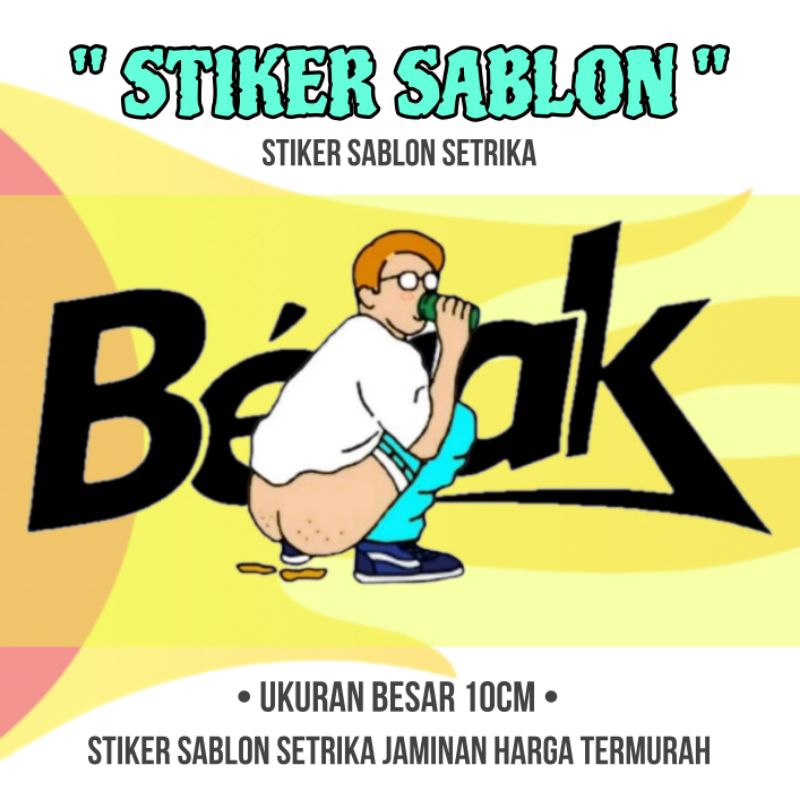 

Stiker sablon setrika brand distro termurah Stiker kaos stiker sablon dtf