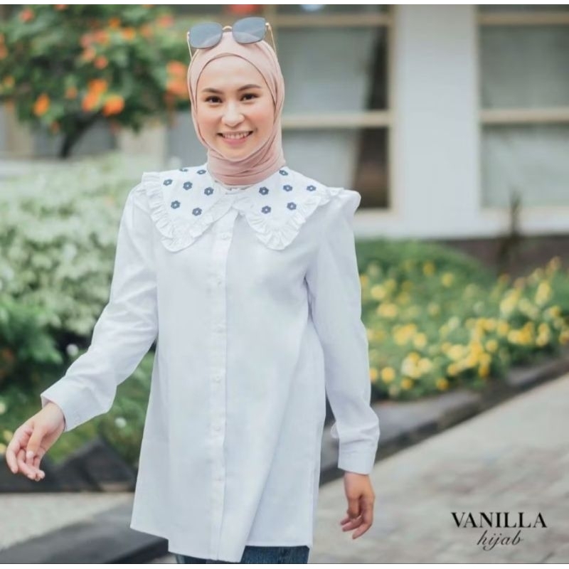 vanilla hijab audrey blouse preloved