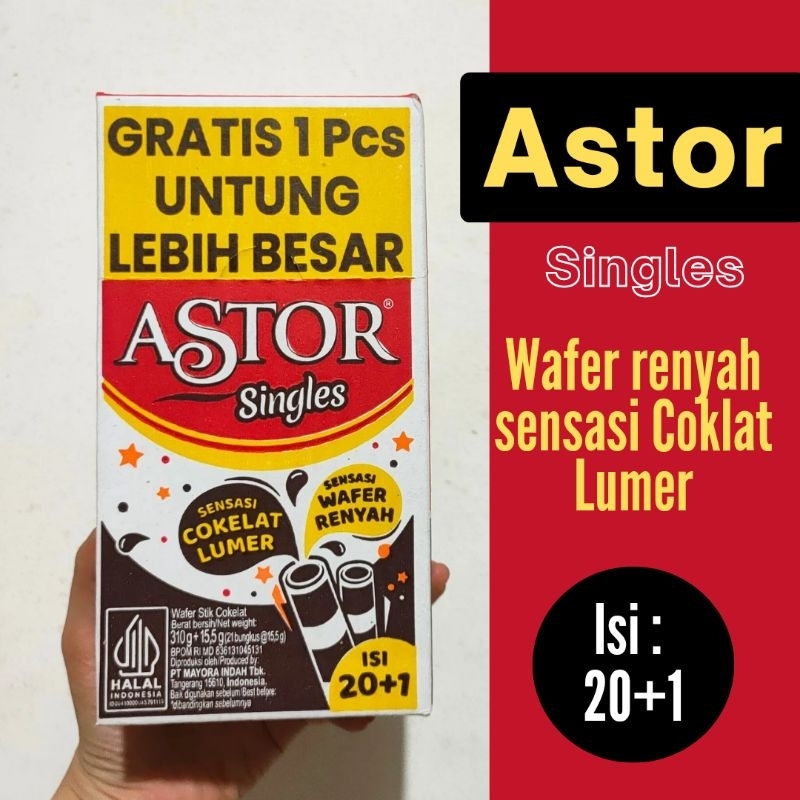 

Astor Singles Box isi 20+1 / Astor Singles Wafer Roll