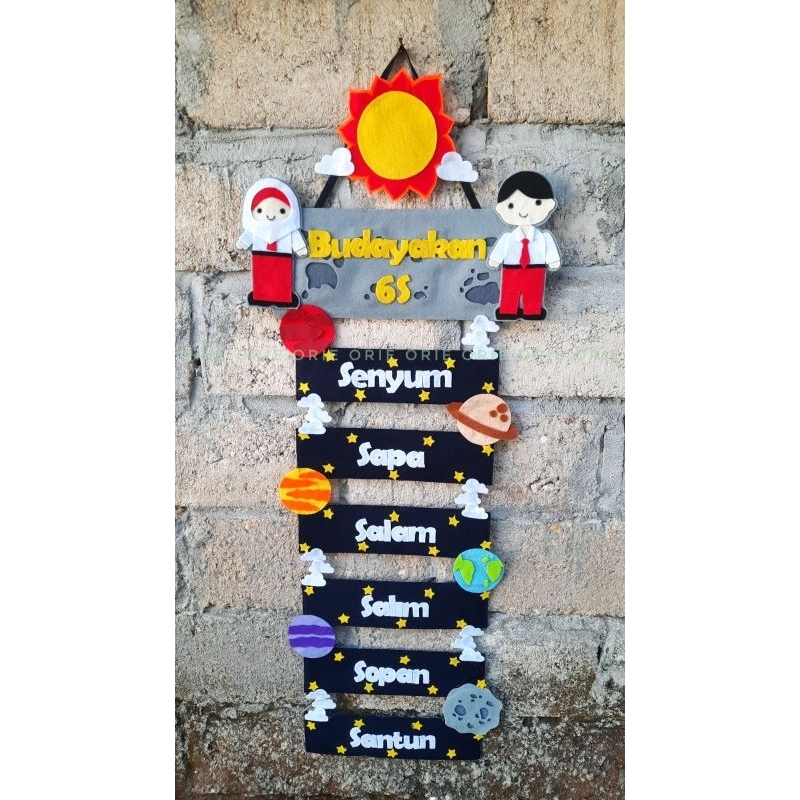 Hiasan dinding Budaya 6s kelas handmade ORie