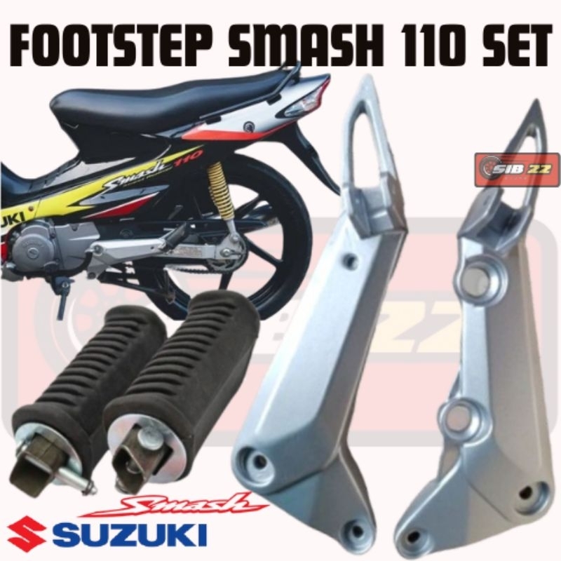 Footstep Belakang Suzuki SMASH 110 Model Ori Original Sepasang Smash Lama