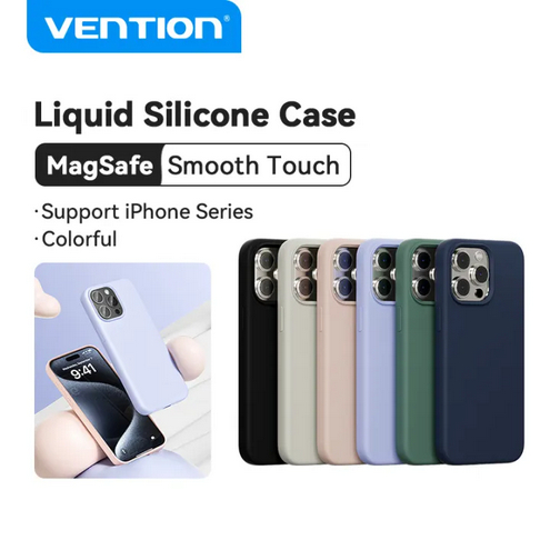 Vention Casing iPhone 13 Mini Pro Max Magnetic Magsafe Liquid Silicone Case