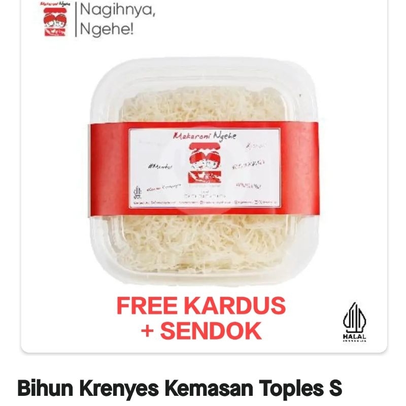 

Makaroni Ngehe Bihun Krenyes TOPLES SMALL