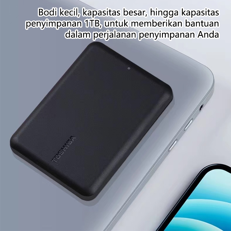 Toshiba Canvio Basic 1TB/2TB HD Hardisk Eksterna External USB 3.0 Portable Cocok AST/ASUS/LENOVO lap