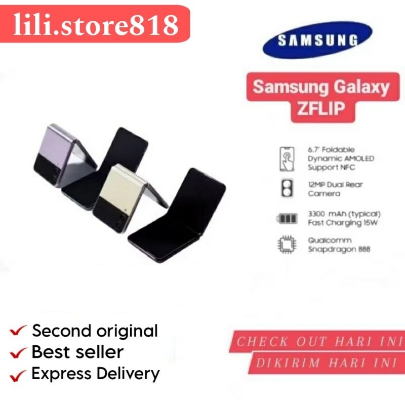 Samsung Galaxy Z Flip3 5G Handphone 5G Z Flip2 Z Flip Second Mulus Fullset