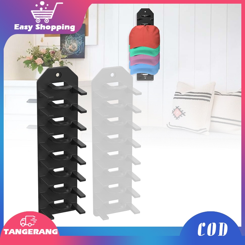 Gantungan Topi Dinding Self Adhesive Tempat Topi Dinding Display Topi Rak Gantung Topi
