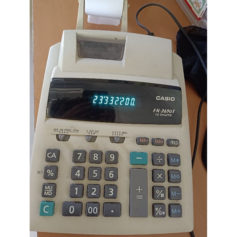 

KALKULATOR CASIO FR 2650 T KASIR PRINTABLE