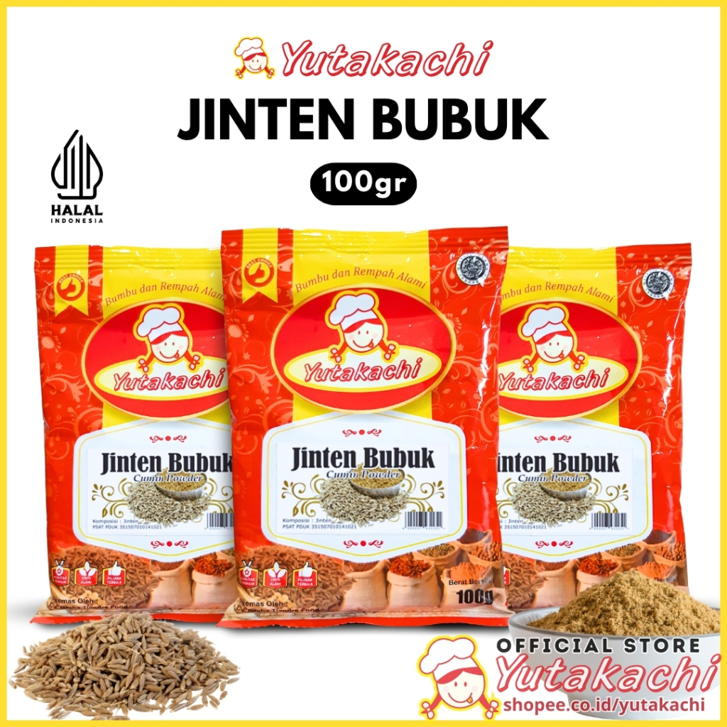 

Jinten Bubuk 100 gram Yutakachi / Cumin Powder / Bumbu Rempah Masak Dapur Alami