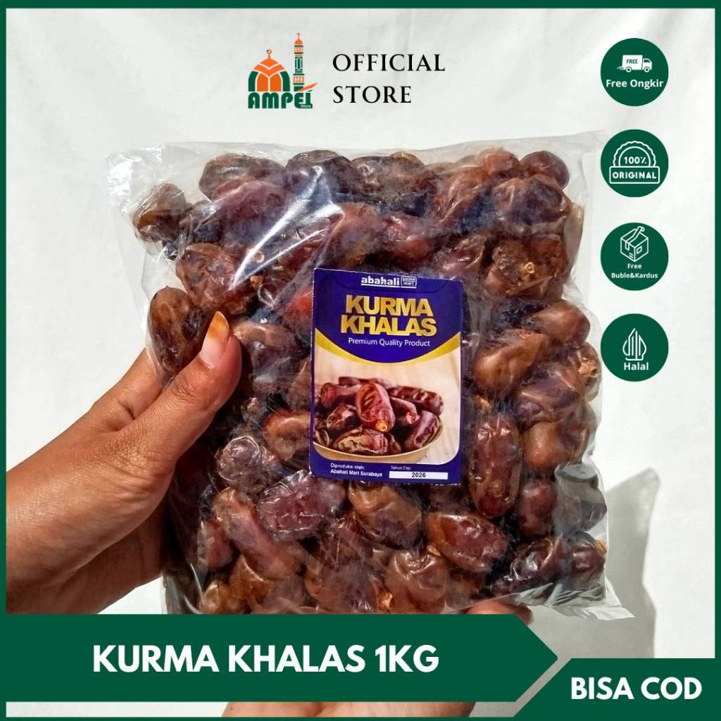 

Kurma Al Saad KHALAS Naghal 1KG Dubai Asli UAE