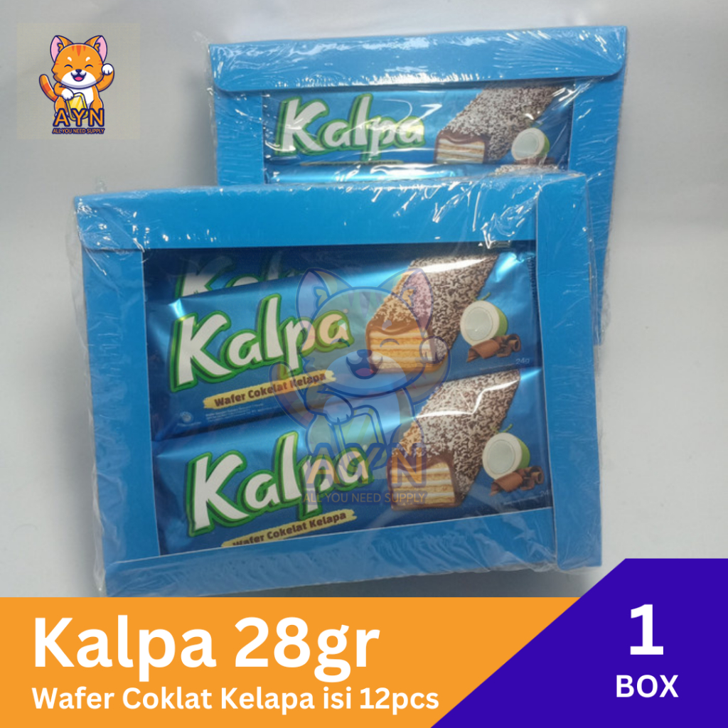 

Kalpa Waffer Coklat Kelapa 28gr (1 box isi 12)