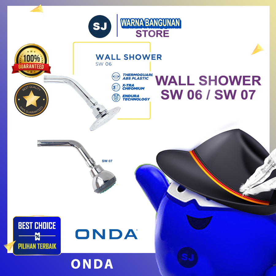 ONDA Wall Shower / Shower Tembok SW 06 / SW 07 KEPALA SHOWER MERK ONDA