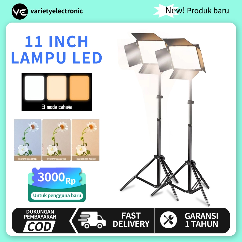 NEW Ready stockLampu Fotografi Live Streaming Lampu Fotografi Lampu LED Video Light