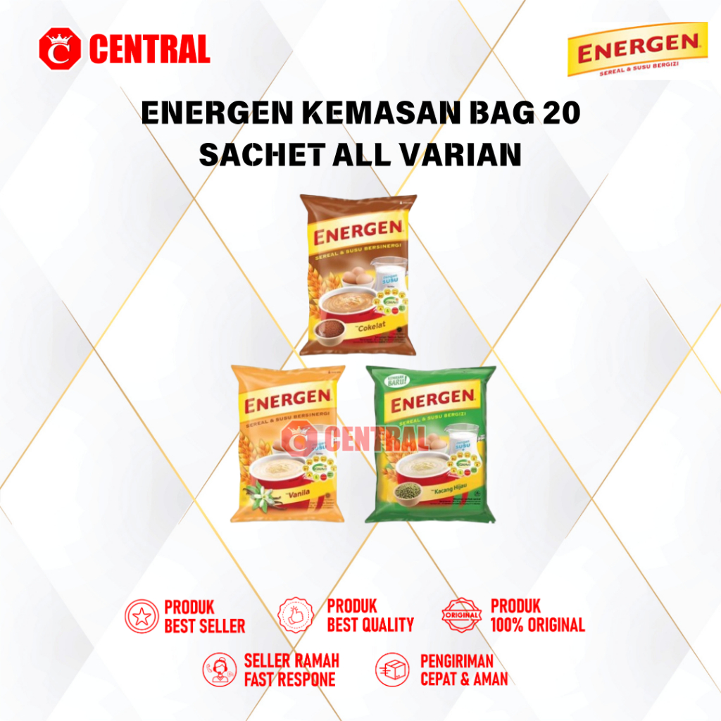 

ENERGEN KEMASAN BAG 20"S /Centralbandung