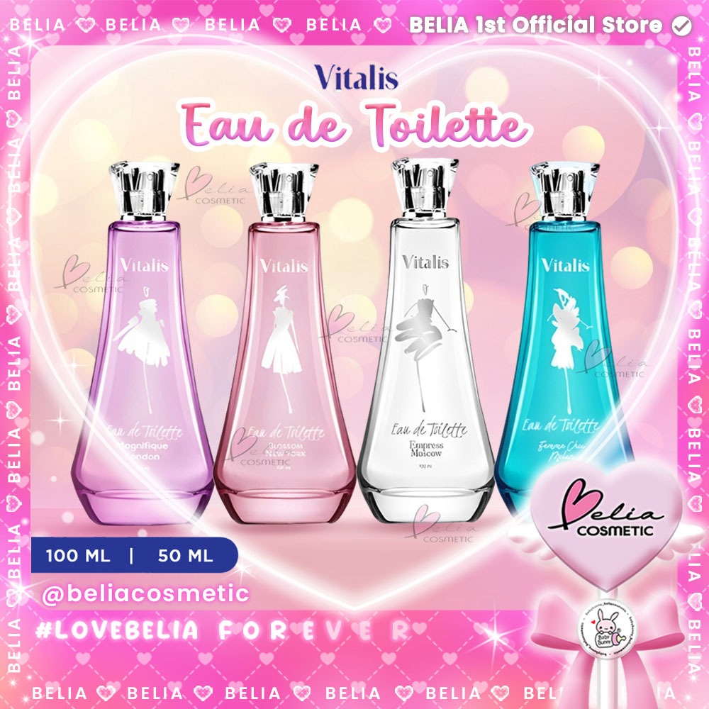 ❤ BELIA ❤ VITALIS Eau De Toilette | 100mL | 50mL | Parfum Wanita | Parfum Wanita Mewah | Empress Mos