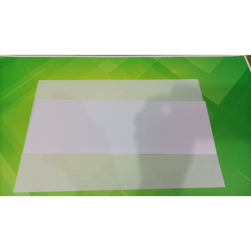 

PVC bahan pembuatan Id card polos per set