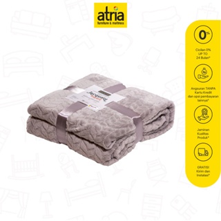 Atria Selimut Bulu Jacquard Blanket Flannel Fleece