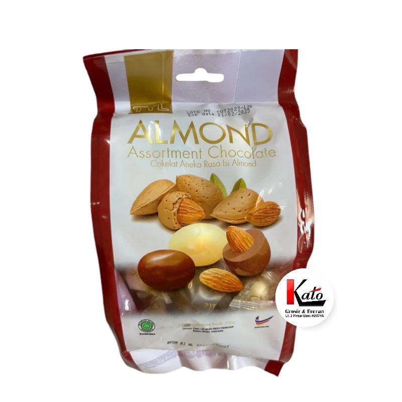 

TYL almond assortment chocolate/ coklat almond 250gr