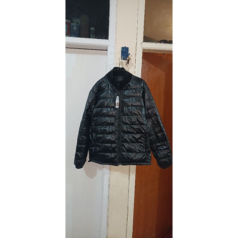 UNIQLO reversible Jacket bulu angsa jaket motor pria wanita size L