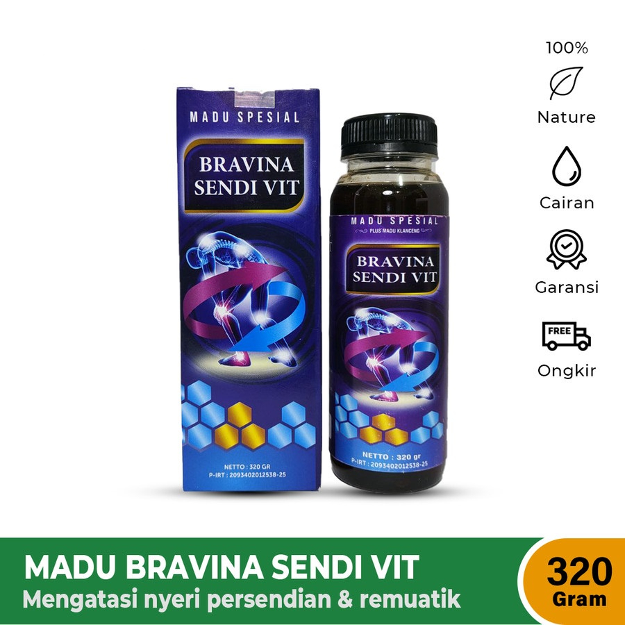 

MADU BRAVINA SENDI VIT SPESIAL PLUS MADU KLANCENG UNTUK KESEHATAN SENDI