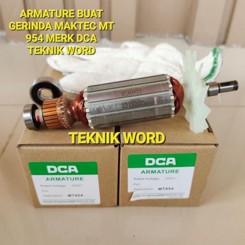 ARMATURE / ANGKER GERINDA TANGAN MAKTEC MT954 MT 954 DCA / ARMATURE MT 954/ ANGKER MT954 MERK DCA