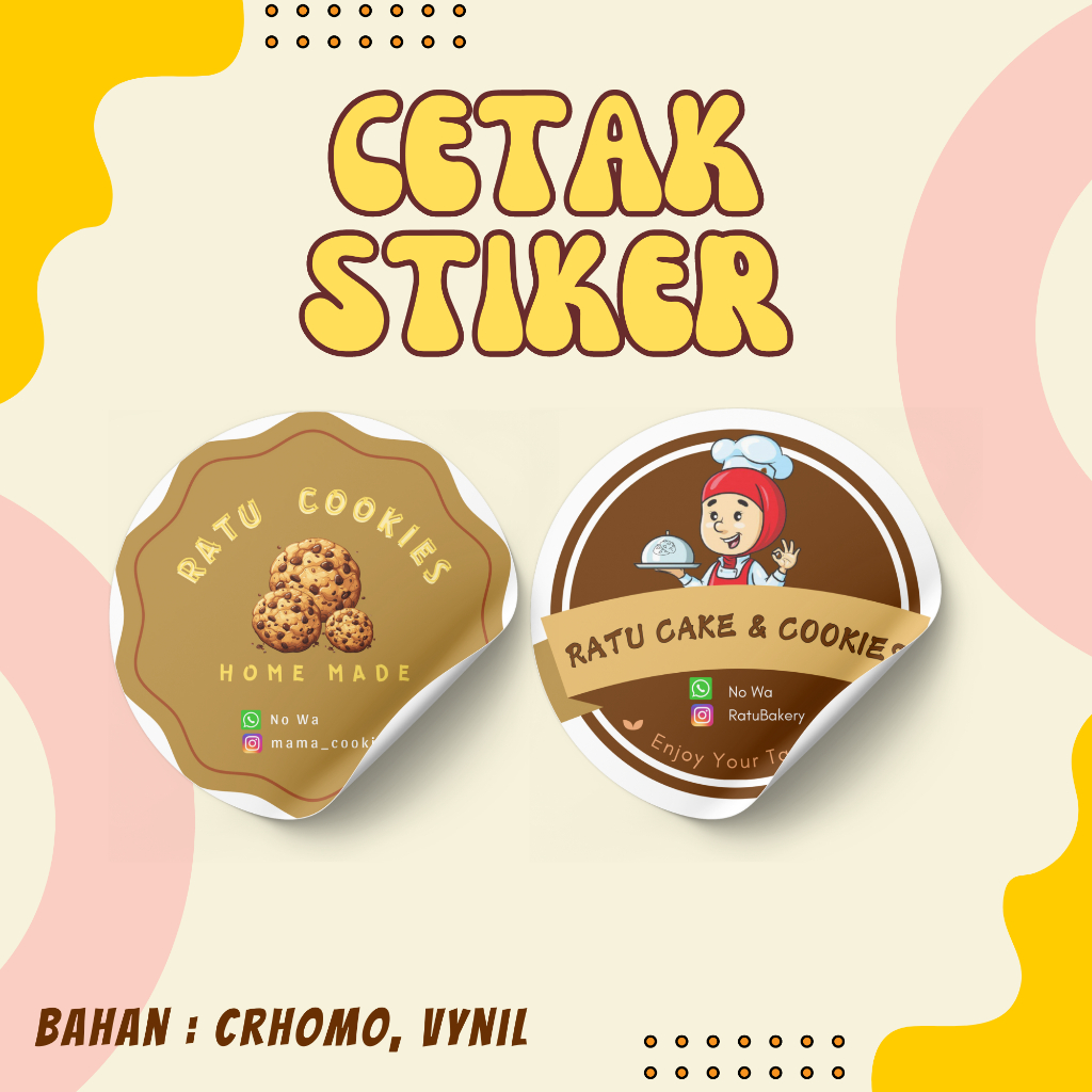 

Stiker Label Kemasan Cutting Pola / Stiker Logo Makanan / Stiker Logo Minuman / Stiker Logo Custom / Sticker Label Packaging / Stiker Label Kemasan Box Hampers Botol Toples Jar /Stiker Custom Desain