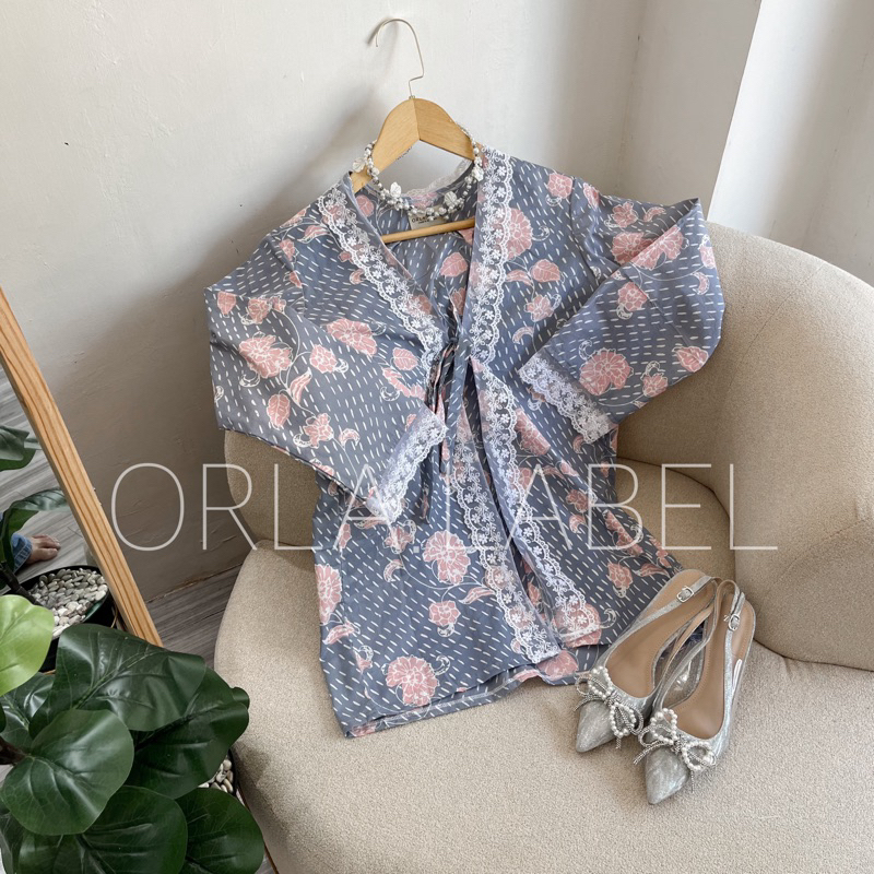 (READYSTOCK) Larita batik outer / outer batik / baju kerja / baju kantor / baju kondangan kekinian