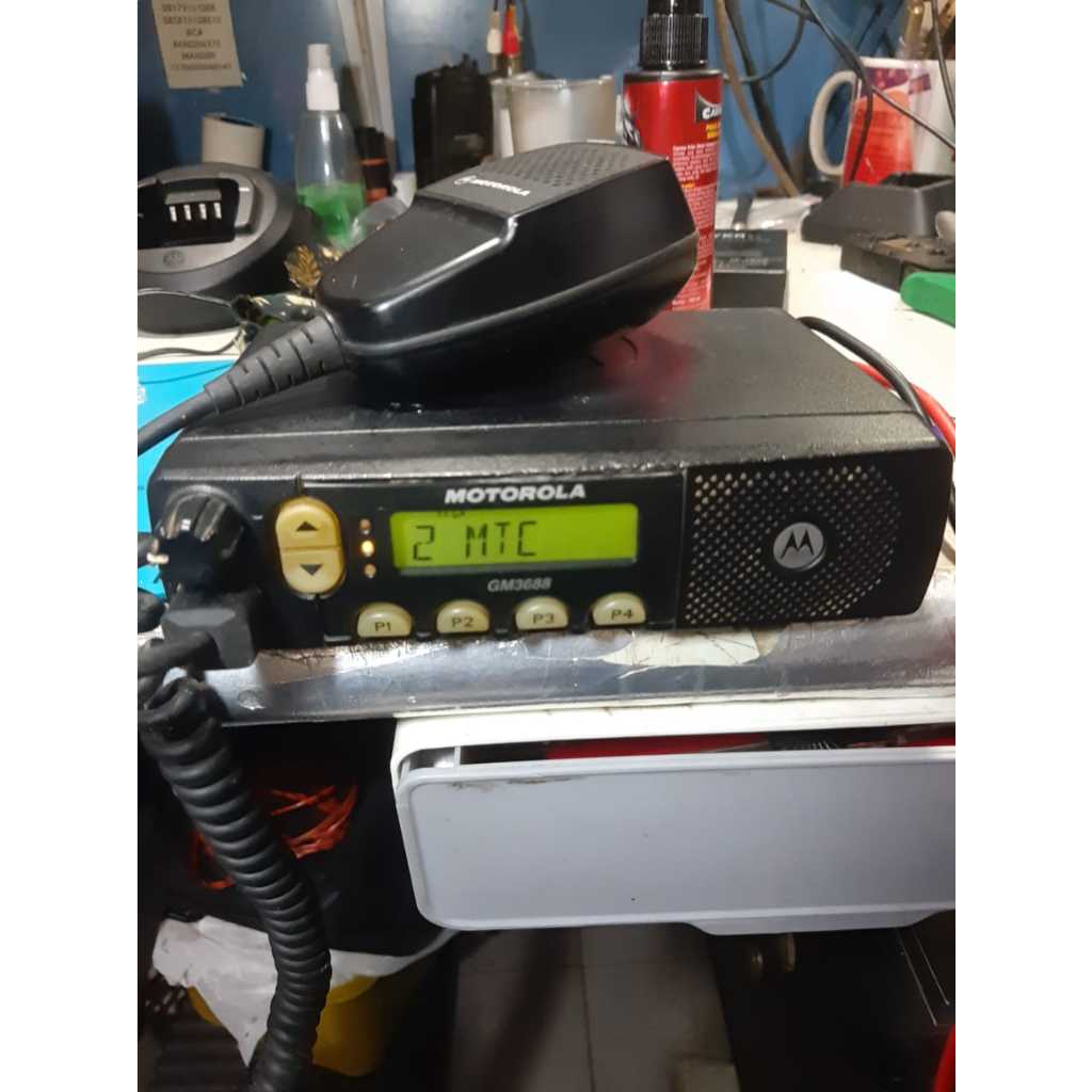 Rig Motorola Gm3688 VHF Normal Mulus MOTOROLA GM 3688 VHF Power 28 watt Bekas Rig Motorola GM3688 AD