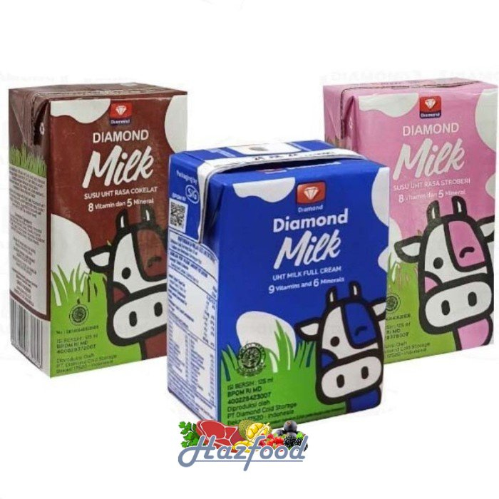 

Hazfood - Diamond Milk UHT / Susu UHT 125 ml x 40 pcs ( 1 Karton )