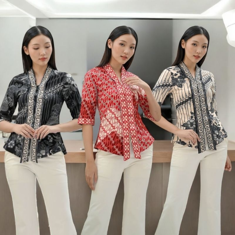 Atasan Batik Kebaya Kutu Baru Modern #7104