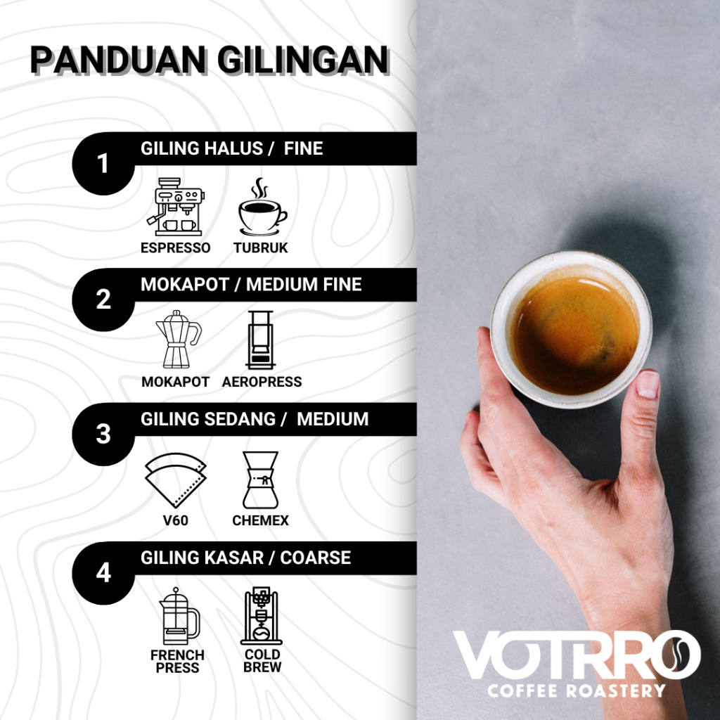

RB VOTRRO Biji Kopi Bubuk Arabika Natural Toraja Kurra Sulawesi Arabica Coffee Bean Espresso