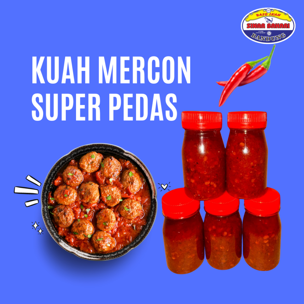 

Kuah Pedas Mercon Baso Ikan Sinar Bahari HJ Rina