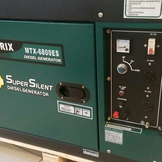 Generator Listrik / Genset Diesel Matrix MTX 6800 ES - 5000 watt