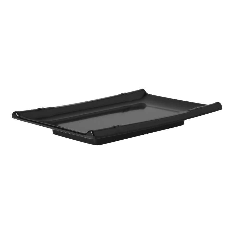 Nampan Model Bambu Melamine 3475 Hoover Melamine hitam dan putih