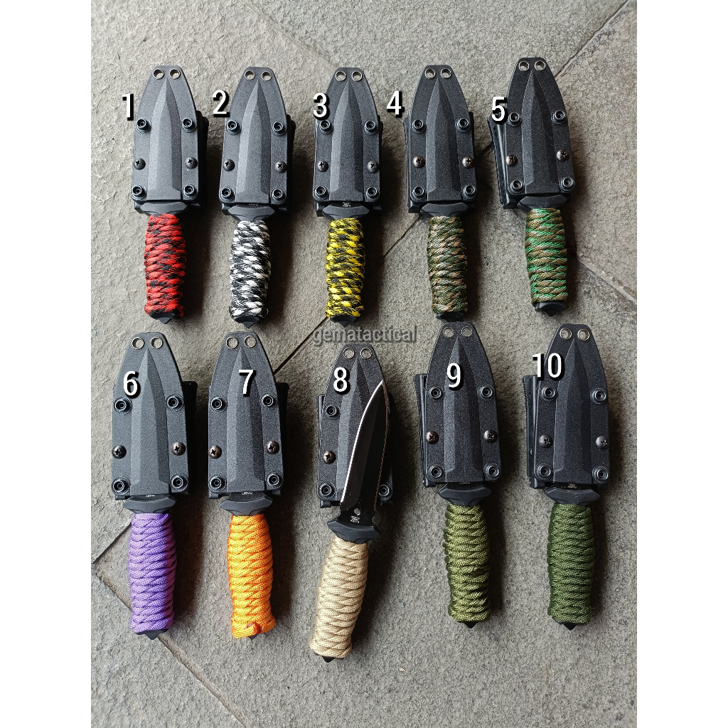 Baca deskripsi / Pisau Dapur Serbaguna / Pisau Tactical Kydex WR Paracod / Pisau WR Tactical Outdoor