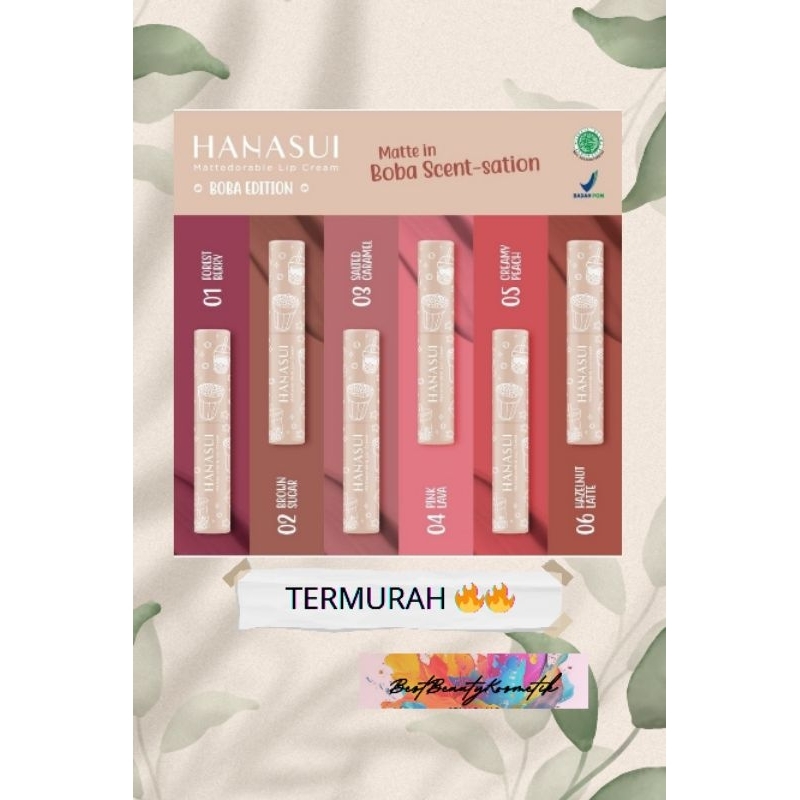 [READY] HANASUI LIPCREAM BOBA EDITION / LIPCREAM BOBA / HANASUI LIPCREAM