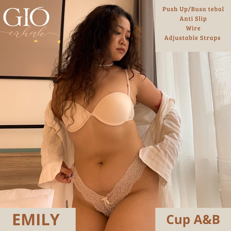 Emily Daily Push Up Bra || Bra seamless kawat || Bra seamless dan push up || T-Shirt Bra with NON SL