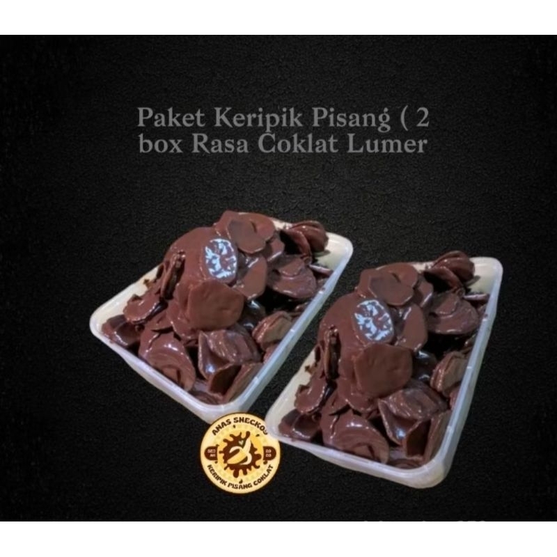 

2 Box Keripik Pisang Cokelat Lumer 500ML / Keripik Pisang Termurah