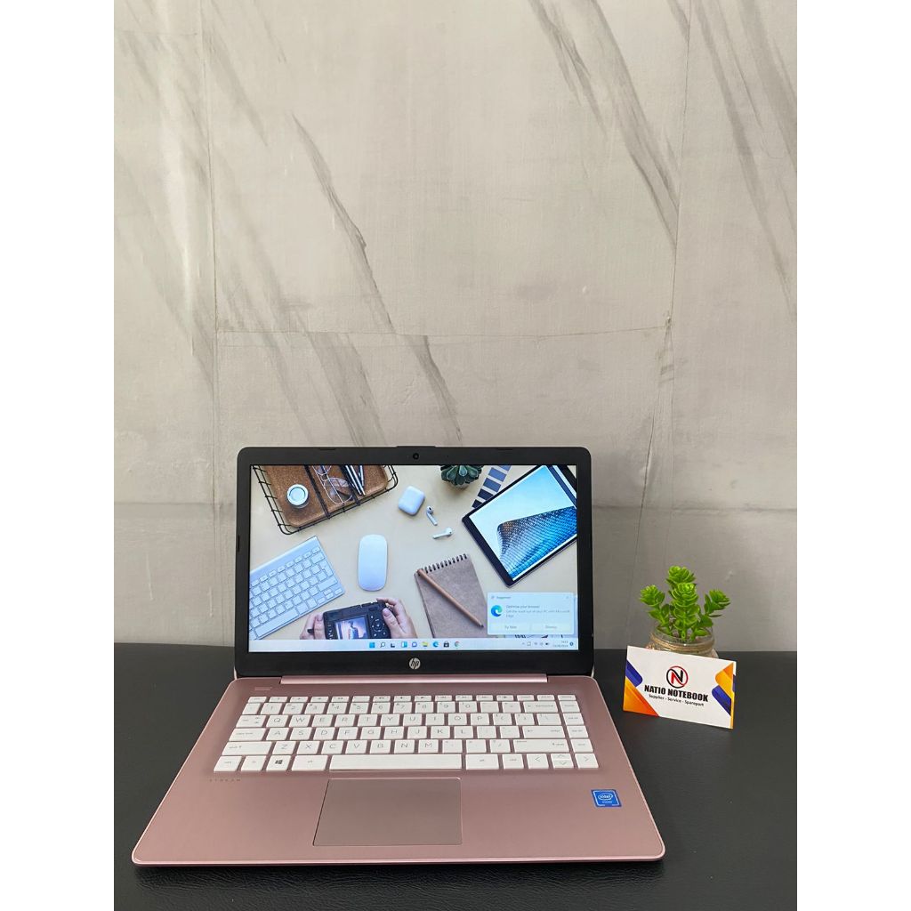 HP STREAM 14-CB118DS PINK INTEL CELERON N4020 RAM 4 GB SSD 128 GB  MEMORY 64 GB