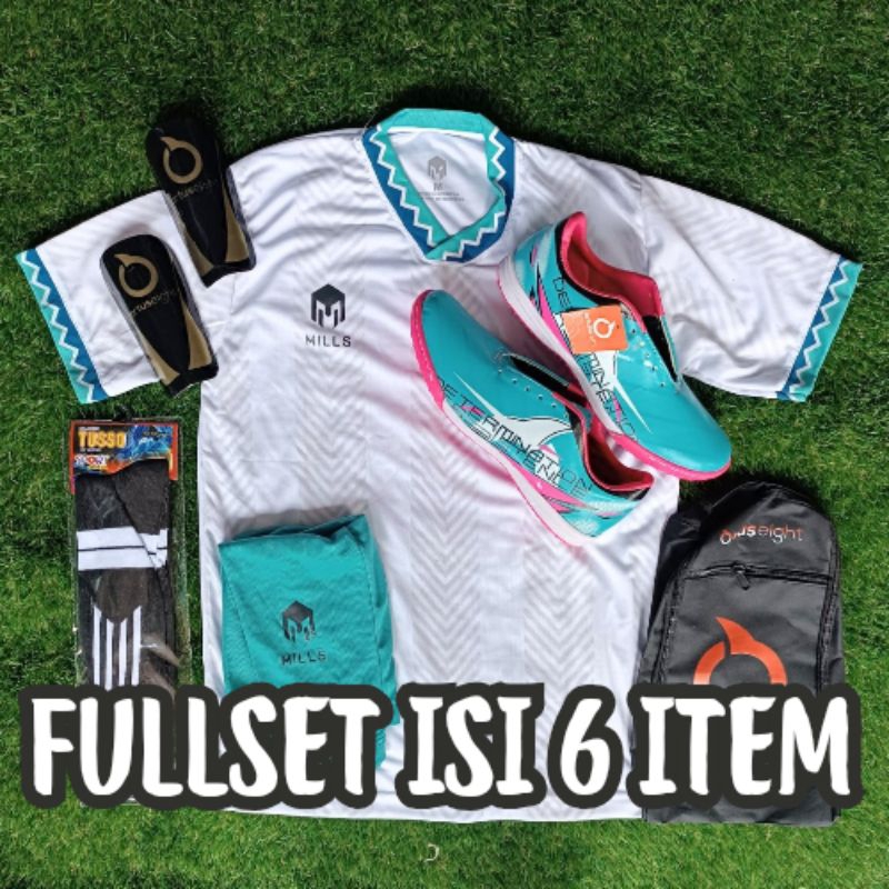 SEPATU FUTSAL DEWASA FULLSET ISI 6 ITEM SPECS / ORTUSEIGHT/ ORI PREMIUM / BARU / DUNIA BOLA / OLAHRA