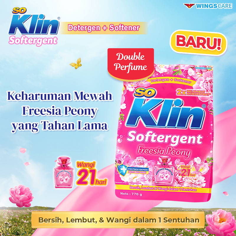 SoKlin Powder Detergent Freesia Peony 770 gr