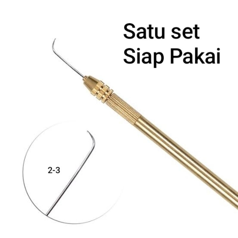 Satu set holder Jarum wig mono jarum knetting wig no 2-3