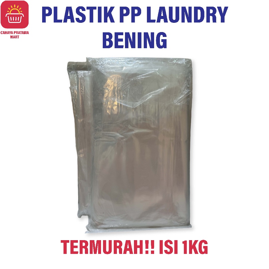 KELUARAN TERBARU PLASTIK LAUNDRY PP BENING Kantong Plastik PP Polos Plastik baju Plastik Londri Plas