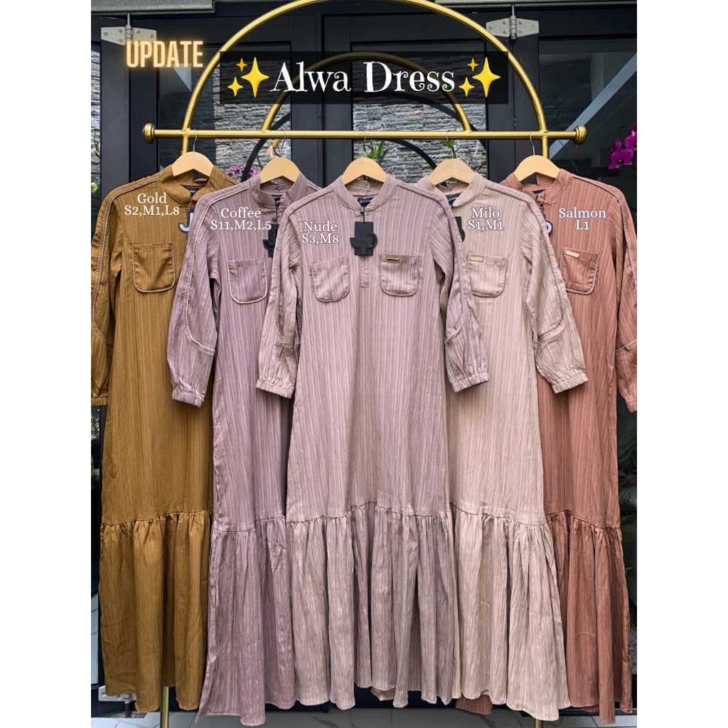 JOURNEY SCARVES - Dress Alwa Gamis Wanita Panjang Syari Busui