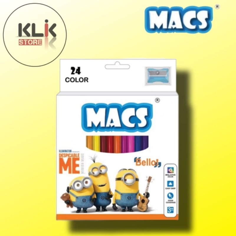 

Pensil Warna MACS Minion 1 Despicable me - Color Pencil Set 24