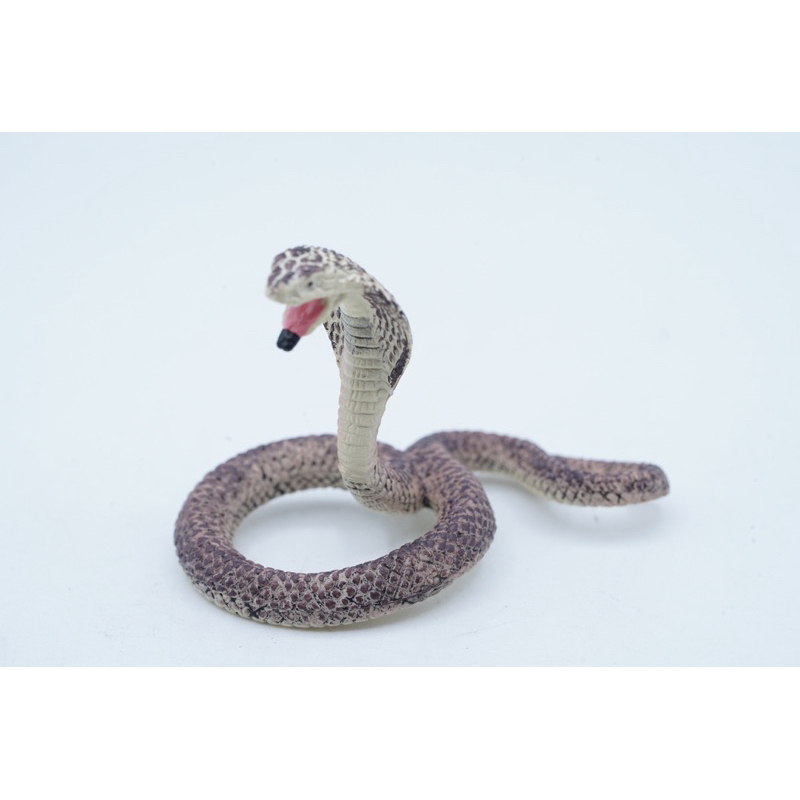 KORI Cobra Snake Ular Kobra Ular Sendok Ophiophagus Hannah Mainan Figure Binatang Miniature Hewan An