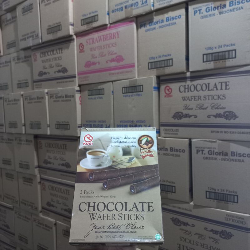 

kugi stick 100 gram 1 dus isi 24 pcs ( cocok untuk sarapan )