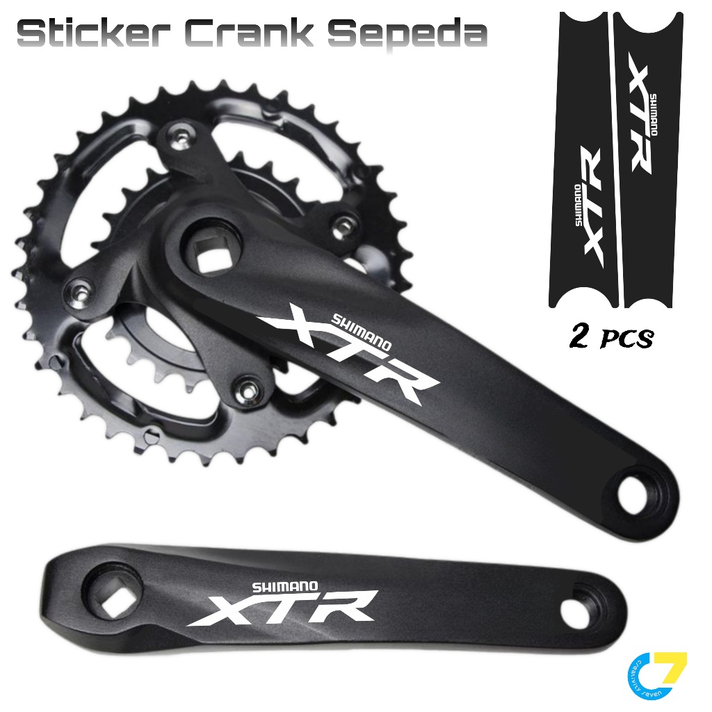 Sticker Crank Sepeda MTB - Sticker Shimano XTR